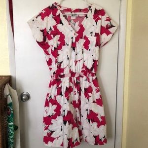 Hilo Hattie Hot Pink Floral Romper
